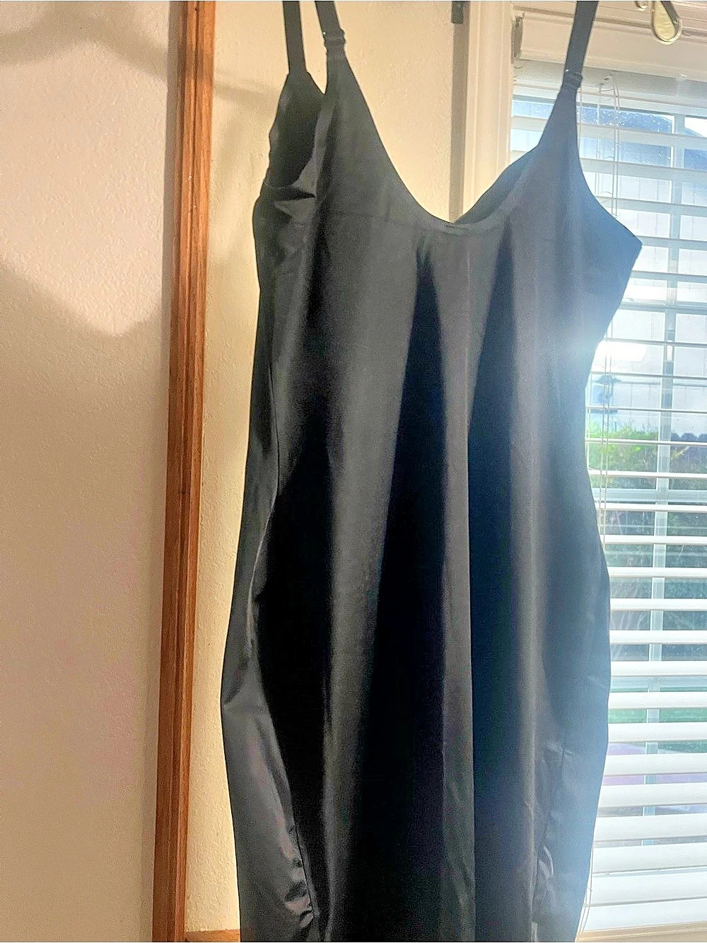 Victoria's Secret Very Sexy Shine Strap Push-Up Short Slip Dress Black
